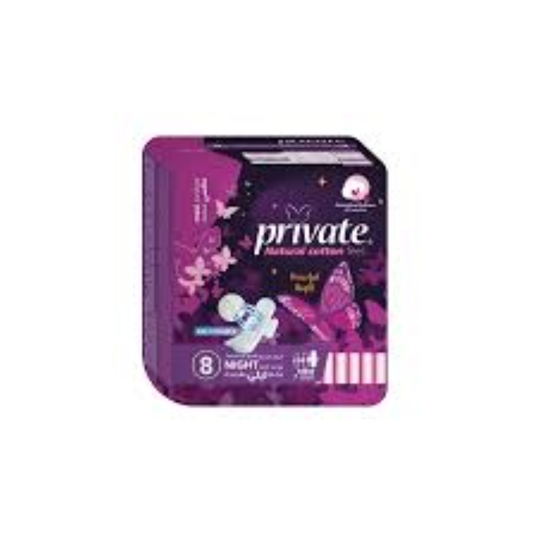 SANITA PRIVATE FEMININE 8 PADS NIGHT